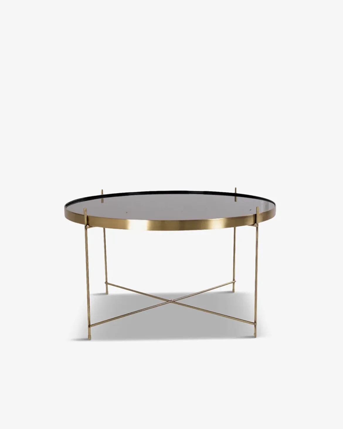 Ajdir sofabord Messing/glas