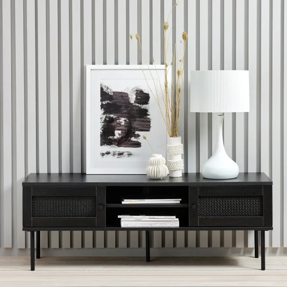 Alva TV-bord Sort