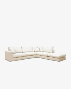 Andretta byggesofa Hvid bouclé