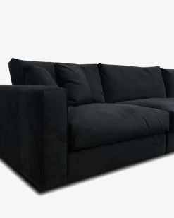 Andretta byggesofa Sort velour