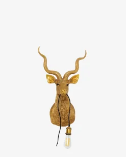 Antilope væglampe Guld