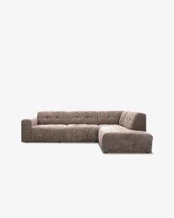 Aviano hjørnesofa m/open end Taupe