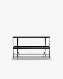 Bennet konsolbord Sort metal/ marmor