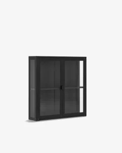 Brisbane vitrine/overskab Sort