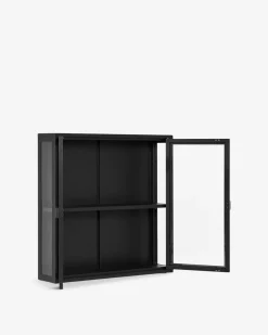 Brisbane vitrine/overskab Sort