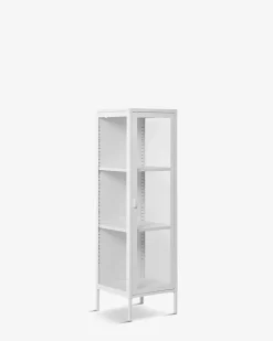 Brisbane vitrine slim Hvid