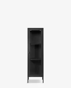 Brisbane vitrine slim Sort