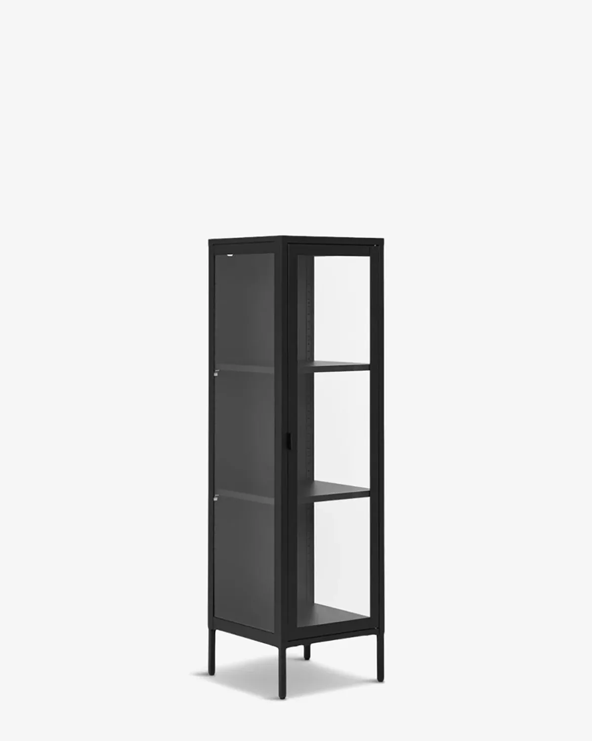 Brisbane vitrine slim Sort
