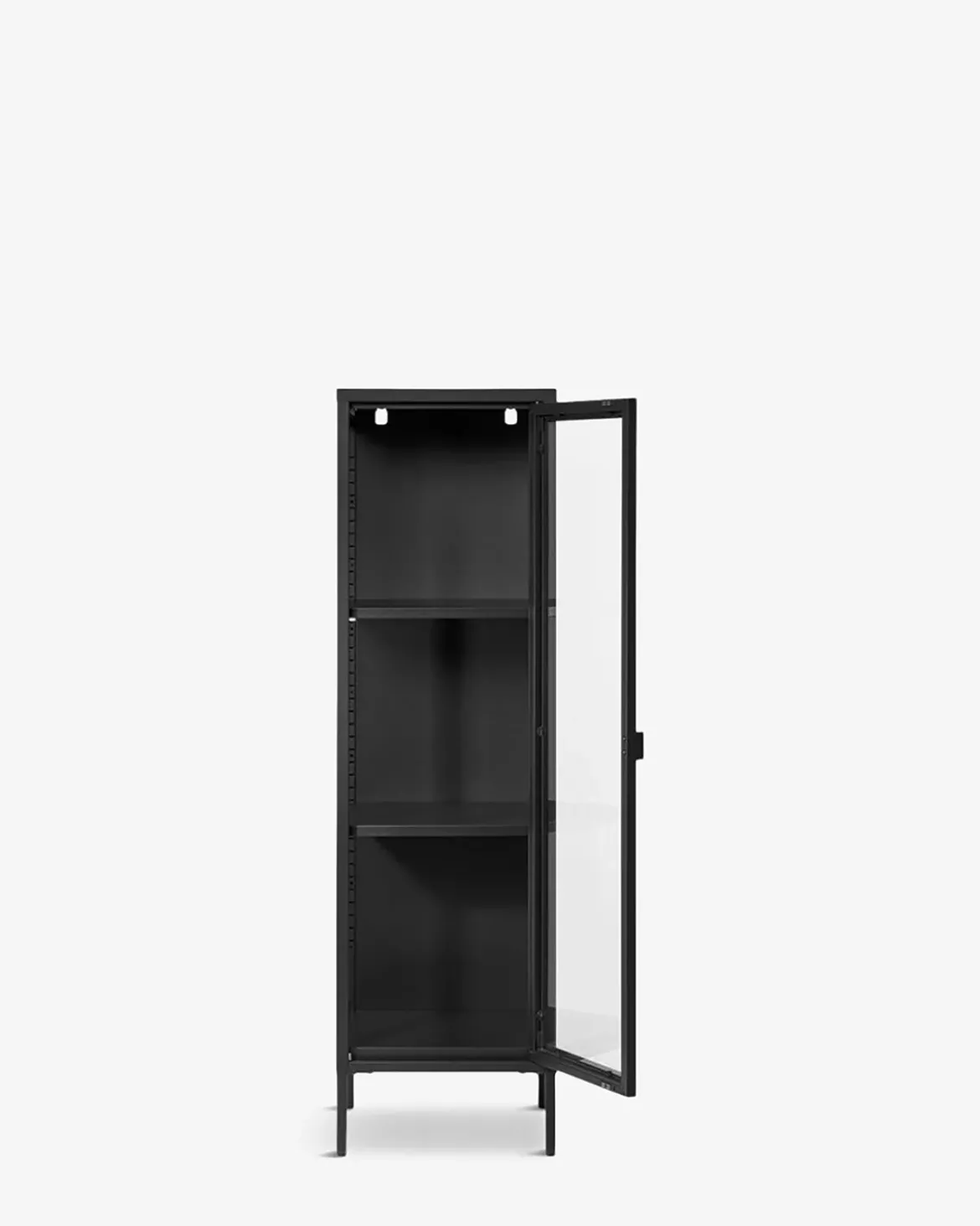 Brisbane vitrine slim Sort