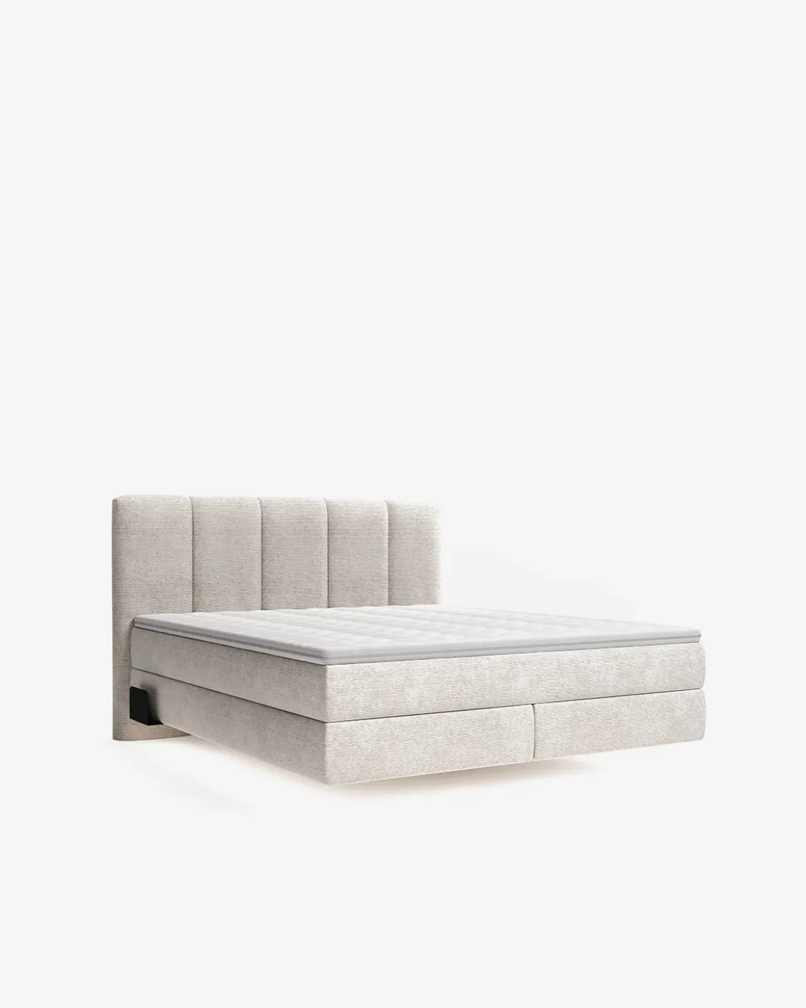 Brooklyn continentalseng 160x200 m/gavl, beige