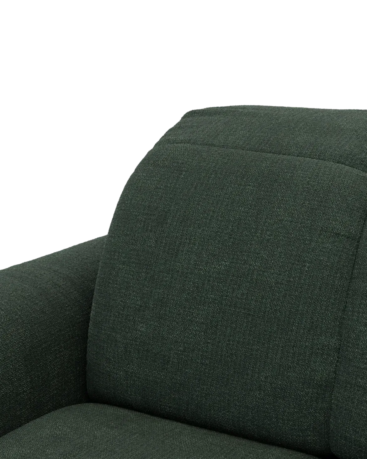 Bullet hjørnesofa med rundt hjørne Højrevendt med pufafslutning