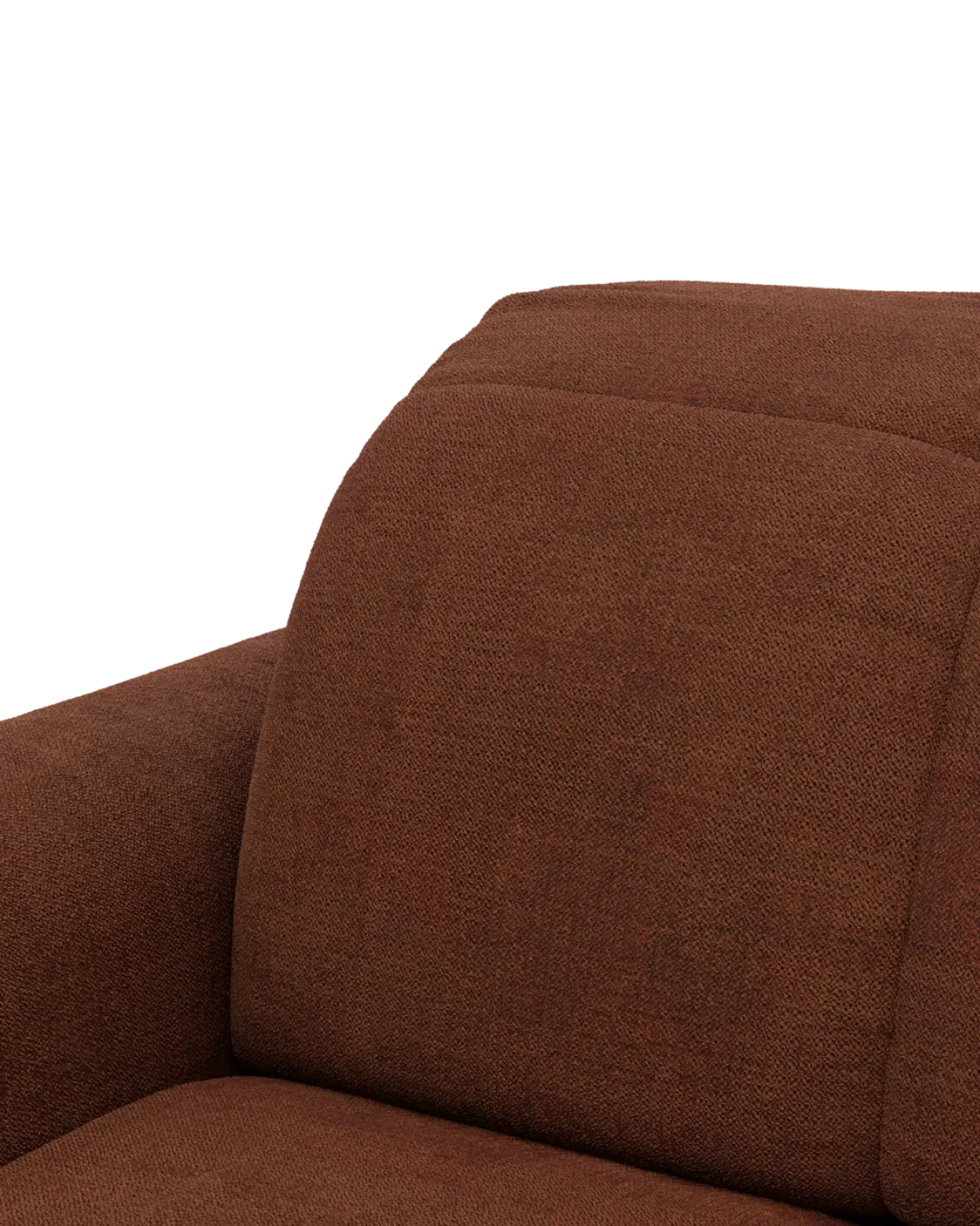 Bullet hjørnesofa med rundt hjørne Højrevendt med pufafslutning