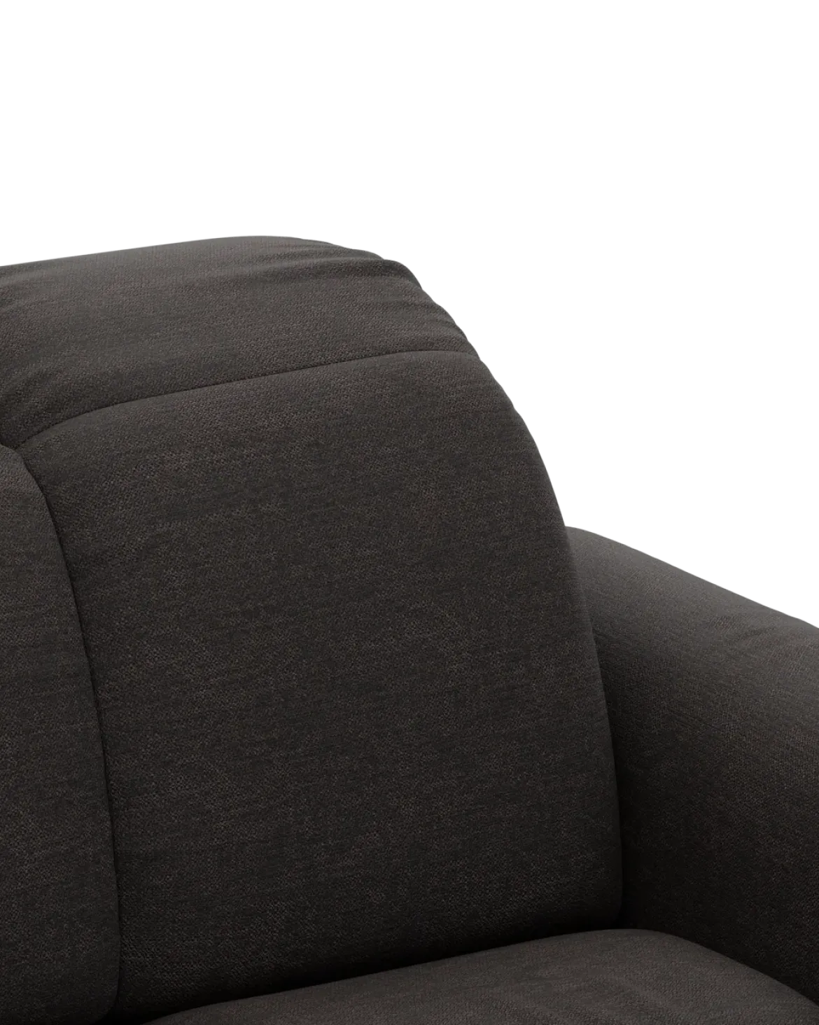 Bullet hjørnesofa med rundt hjørne Venstrevendt med pufafslutning