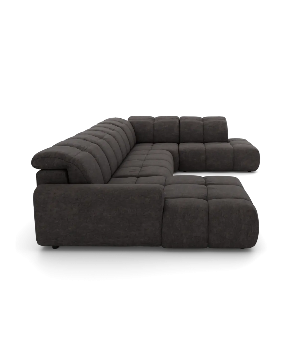 Bullet U-sofa Højrevendt med chaiselong og open end