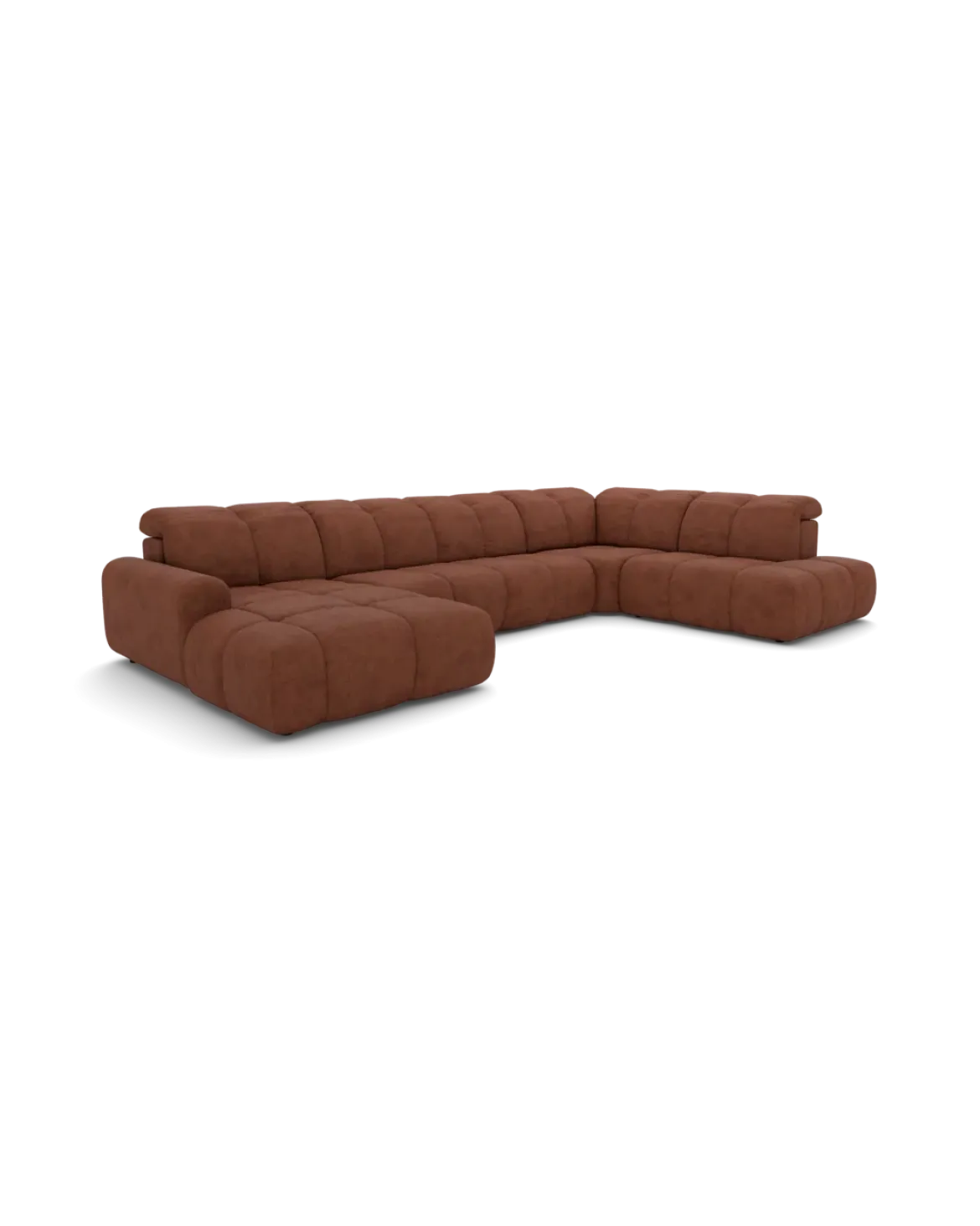 Bullet U-sofa Højrevendt med chaiselong og open end