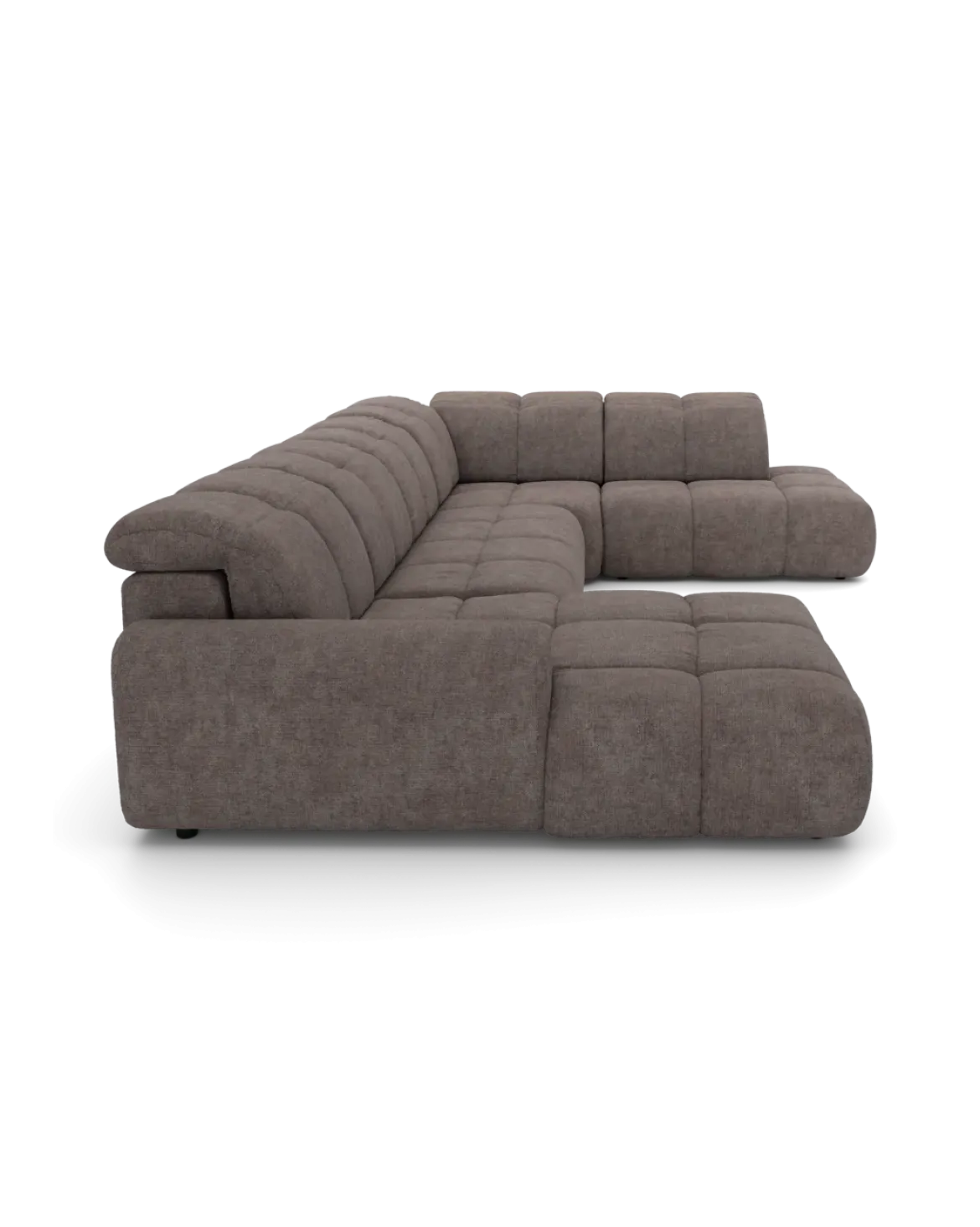 Bullet U-sofa Højrevendt med chaiselong og open end