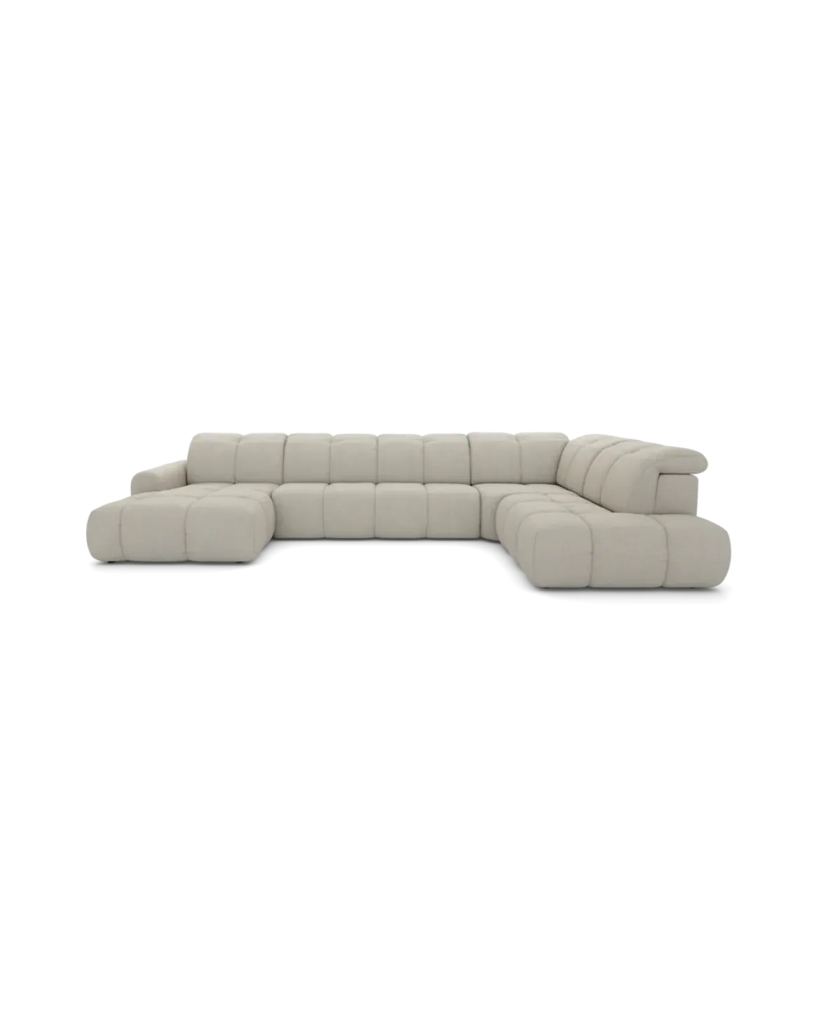Bullet U-sofa Højrevendt med chaiselong og open end