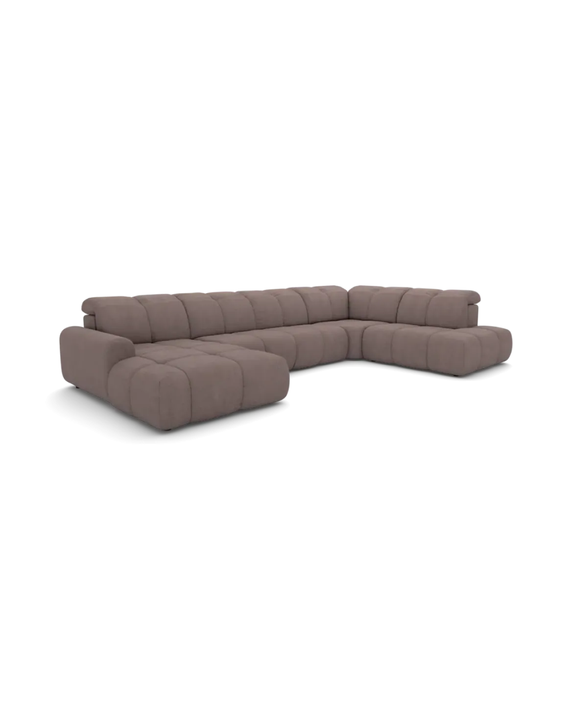 Bullet U-sofa Højrevendt med chaiselong og open end