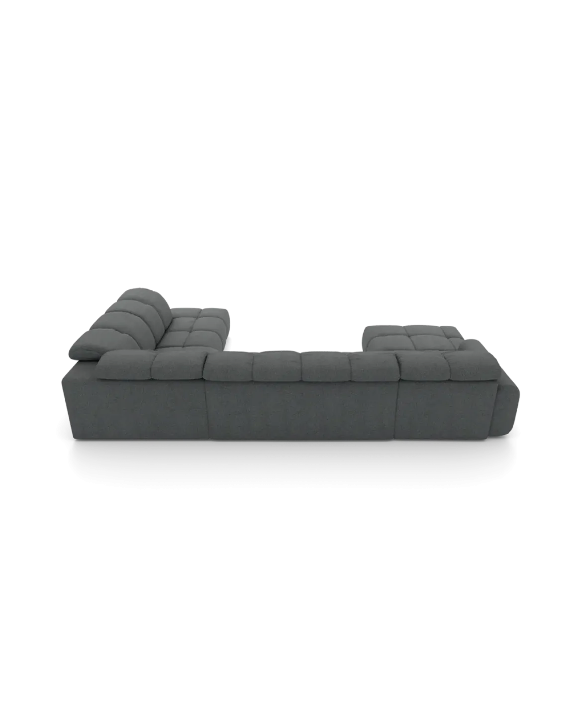 Bullet U-sofa Højrevendt med chaiselong og open end