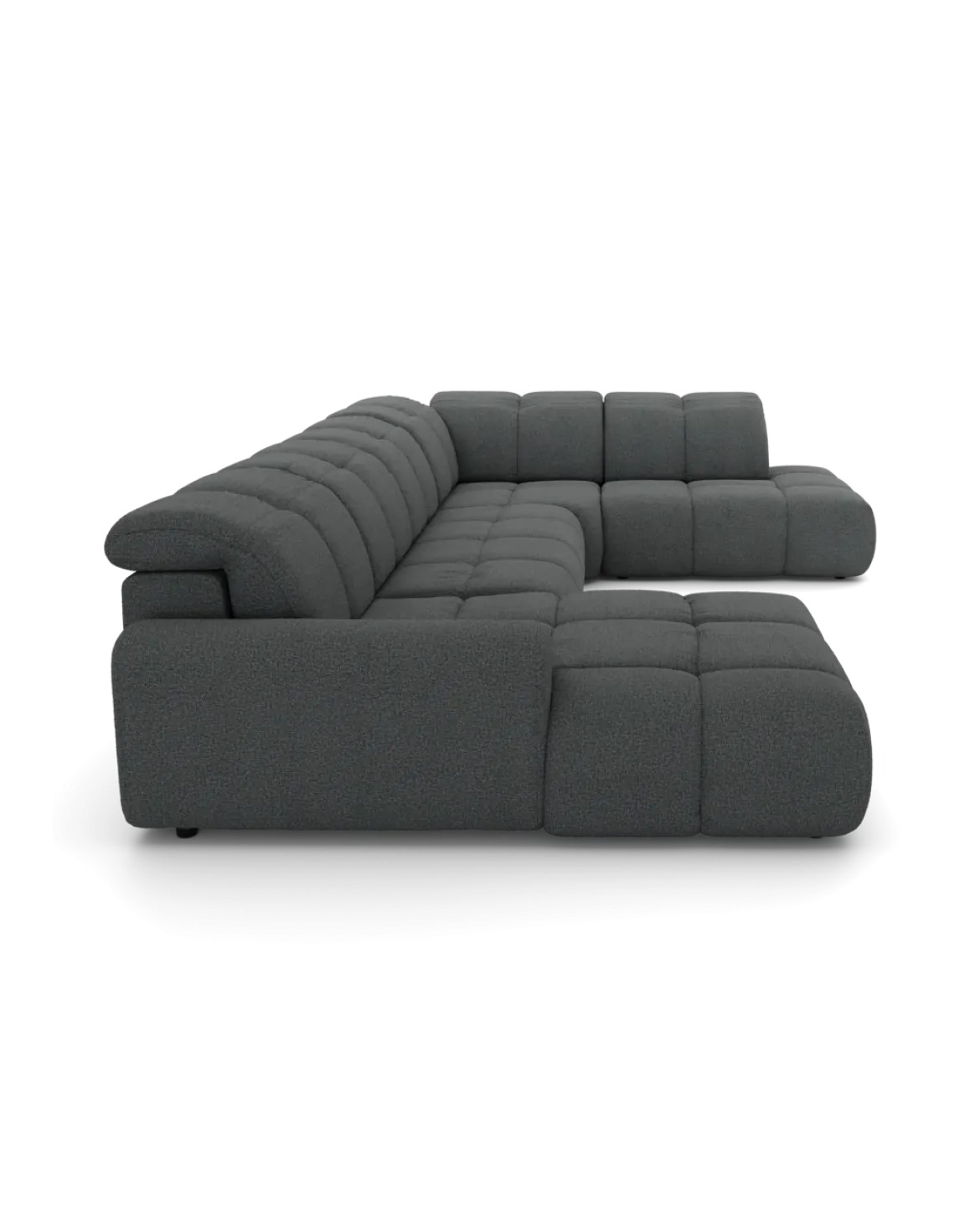 Bullet U-sofa Højrevendt med chaiselong og open end