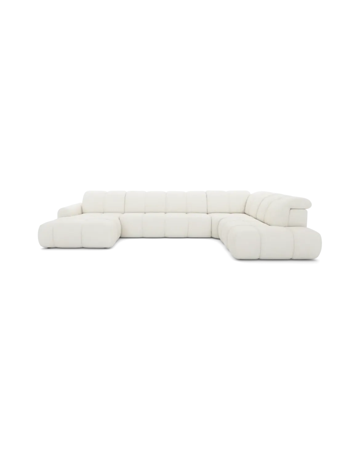 Bullet U-sofa Højrevendt med chaiselong og open end