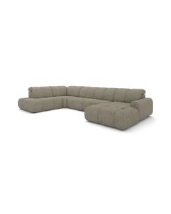 Bullet U-sofa Venstrevendt med chaiselong og open end
