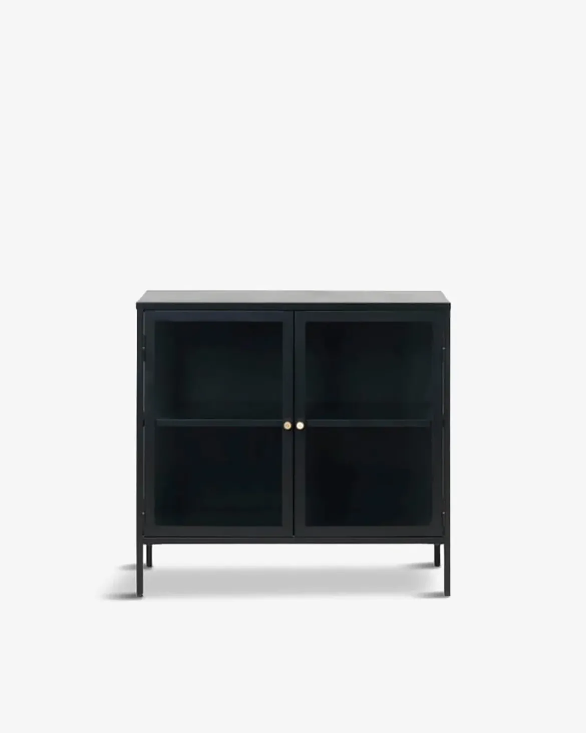 Carmel metalskab Sort metal 2 dørs