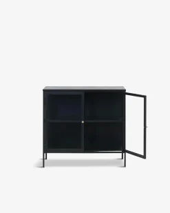 Carmel metalskab Sort metal 2 dørs