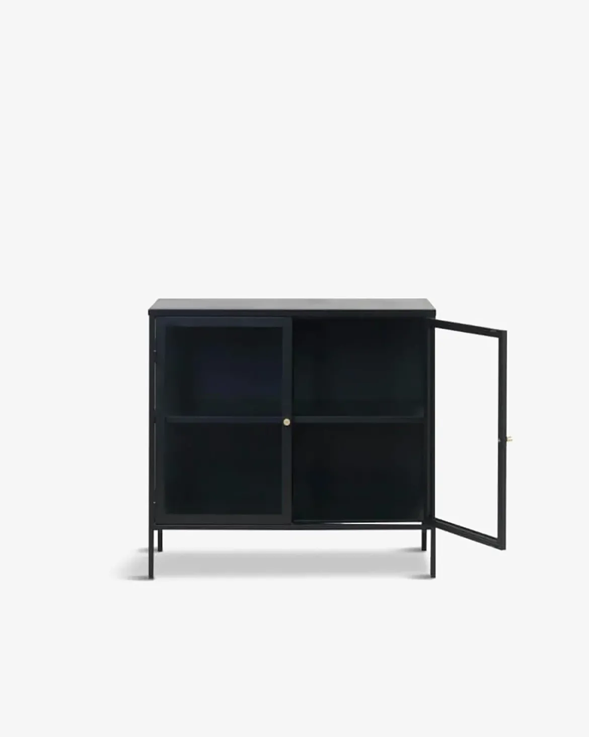 Carmel metalskab Sort metal 2 dørs