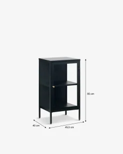 Carmel skænk/sengebord Sort metal