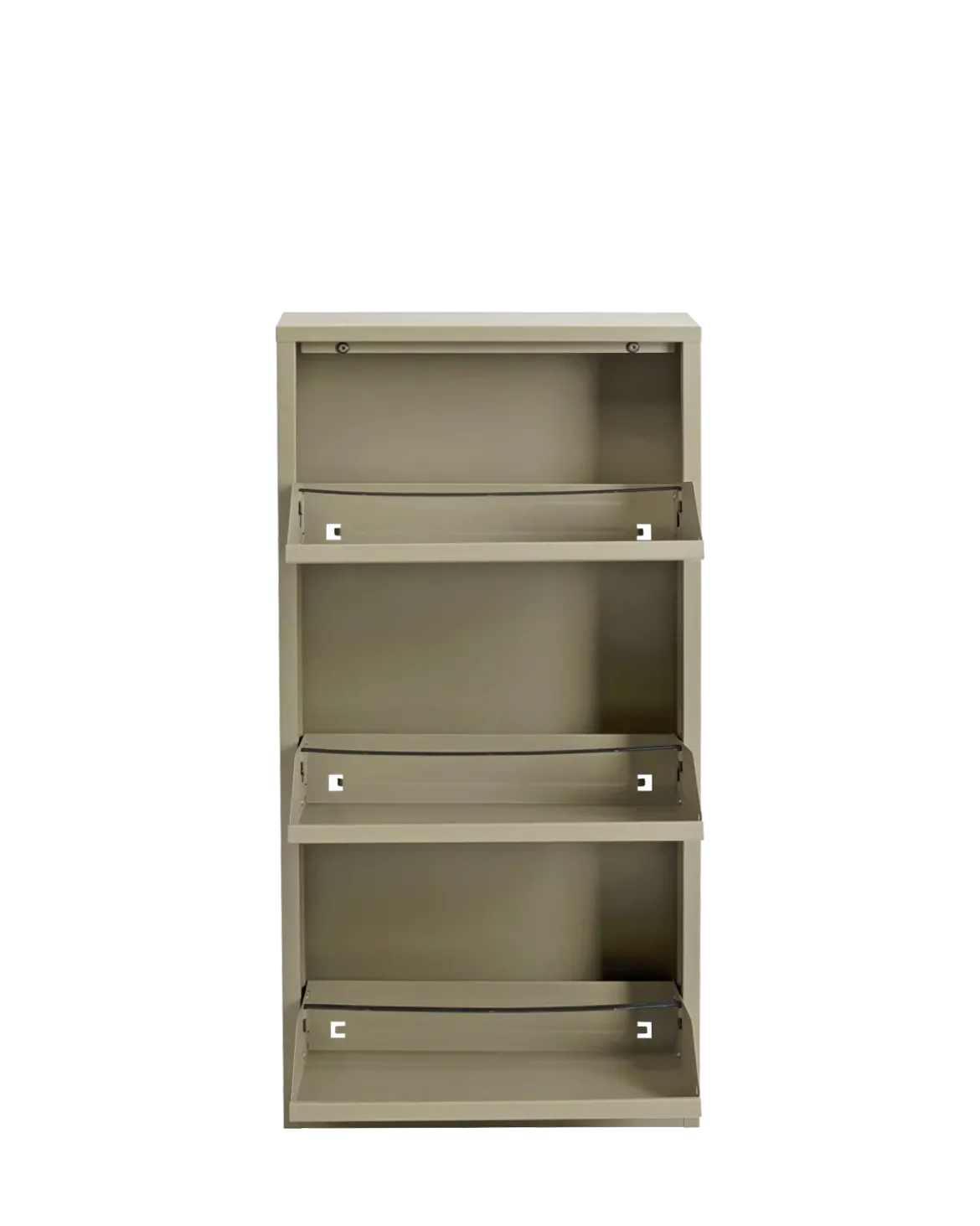 Caruso skoskab 3 låger Khaki