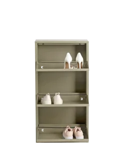Caruso skoskab 3 låger Khaki