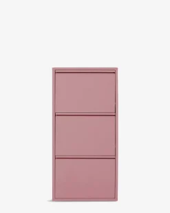 Caruso skoskab 3 låger Rosa