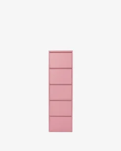 Caruso skoskab 5 låger rosa