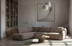 Cavo hjørnesofa m/open end Lys taupe