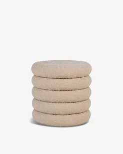 Circle puf m/opbevaring Grå
