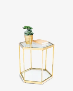 Comb sidebord Guld