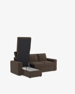 Conan sovesofa m/chaiselong Brun