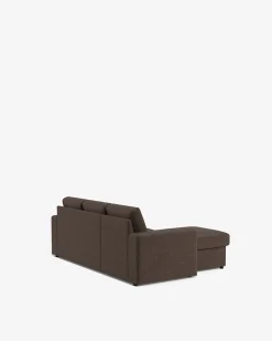 Conan sovesofa m/chaiselong Brun
