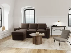 Conan sovesofa m/chaiselong Brun