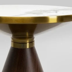 Cono sofabord Hvid keramisk marmor look