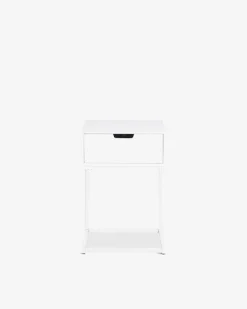 Cube natbord Hvid lak
