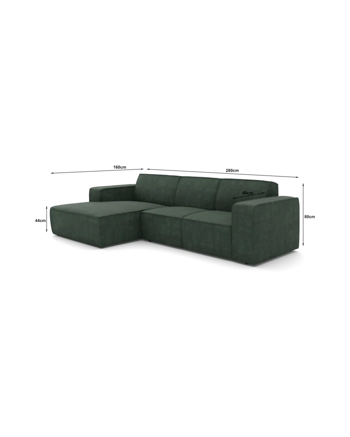 Espada chaiselongsofa Venstrevendt