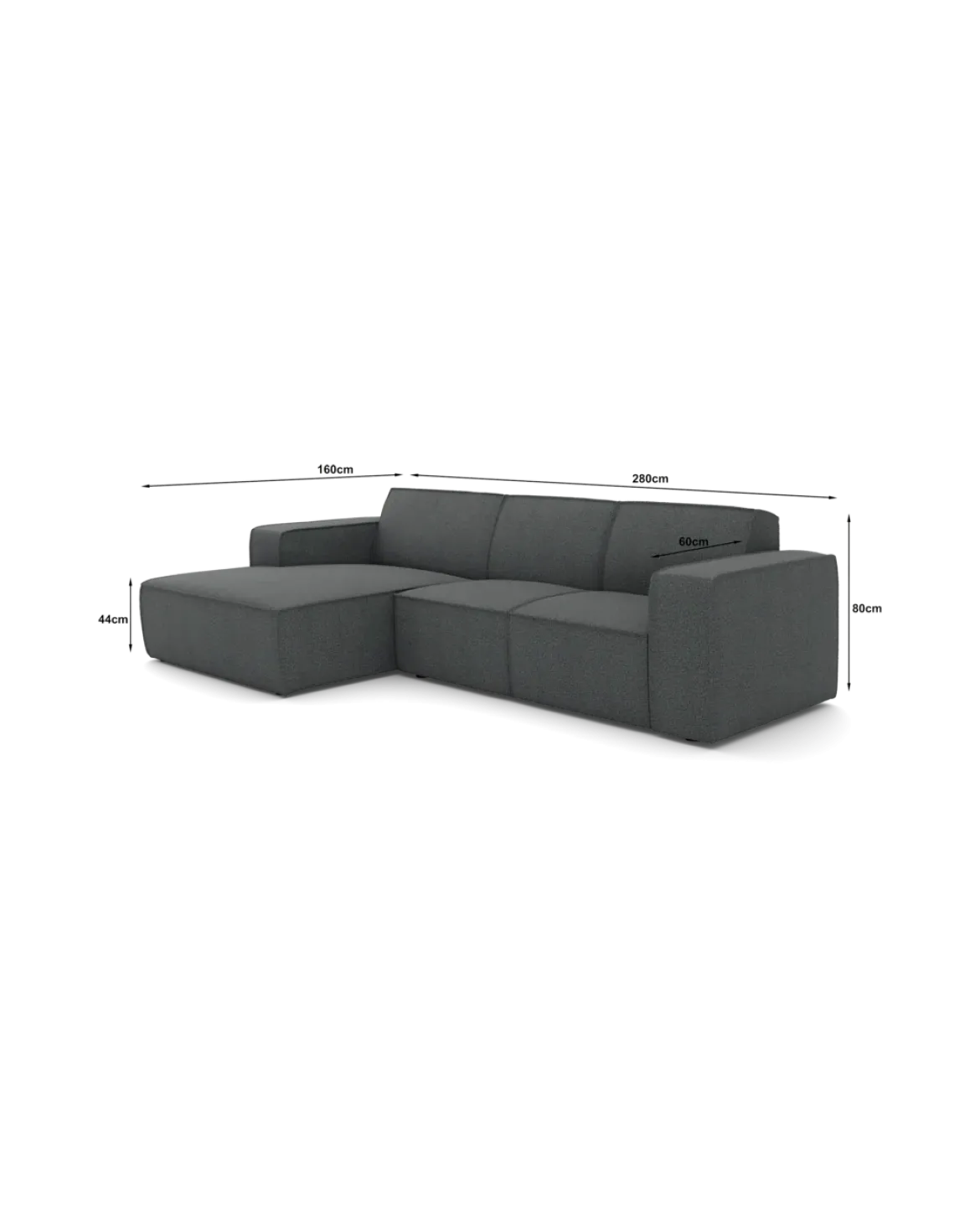 Espada chaiselongsofa Venstrevendt