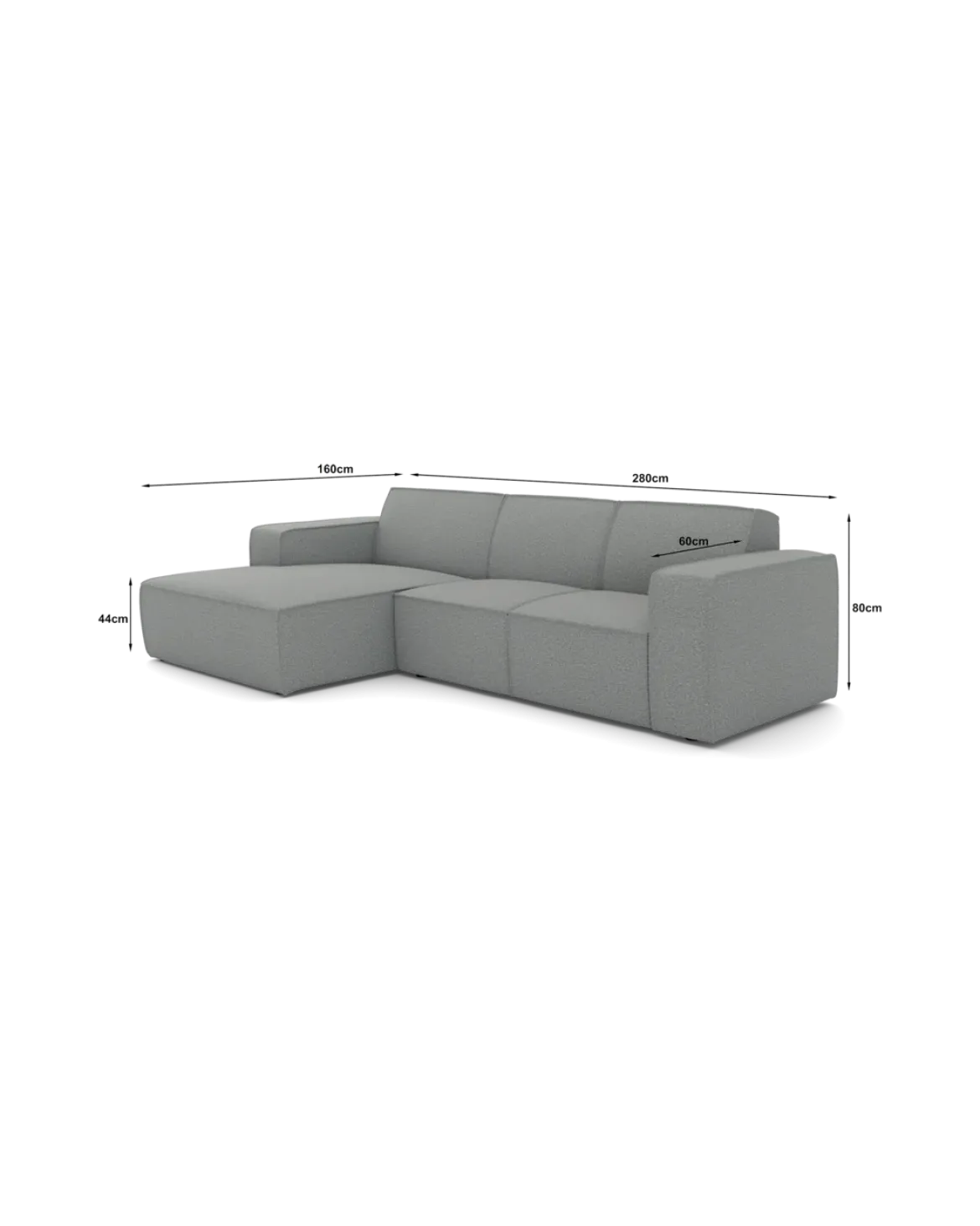 Espada chaiselongsofa Venstrevendt