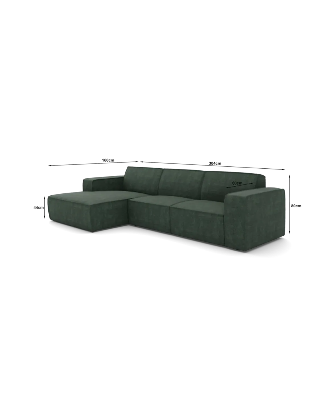 Espada chaiselongsofa XL Venstrevendt