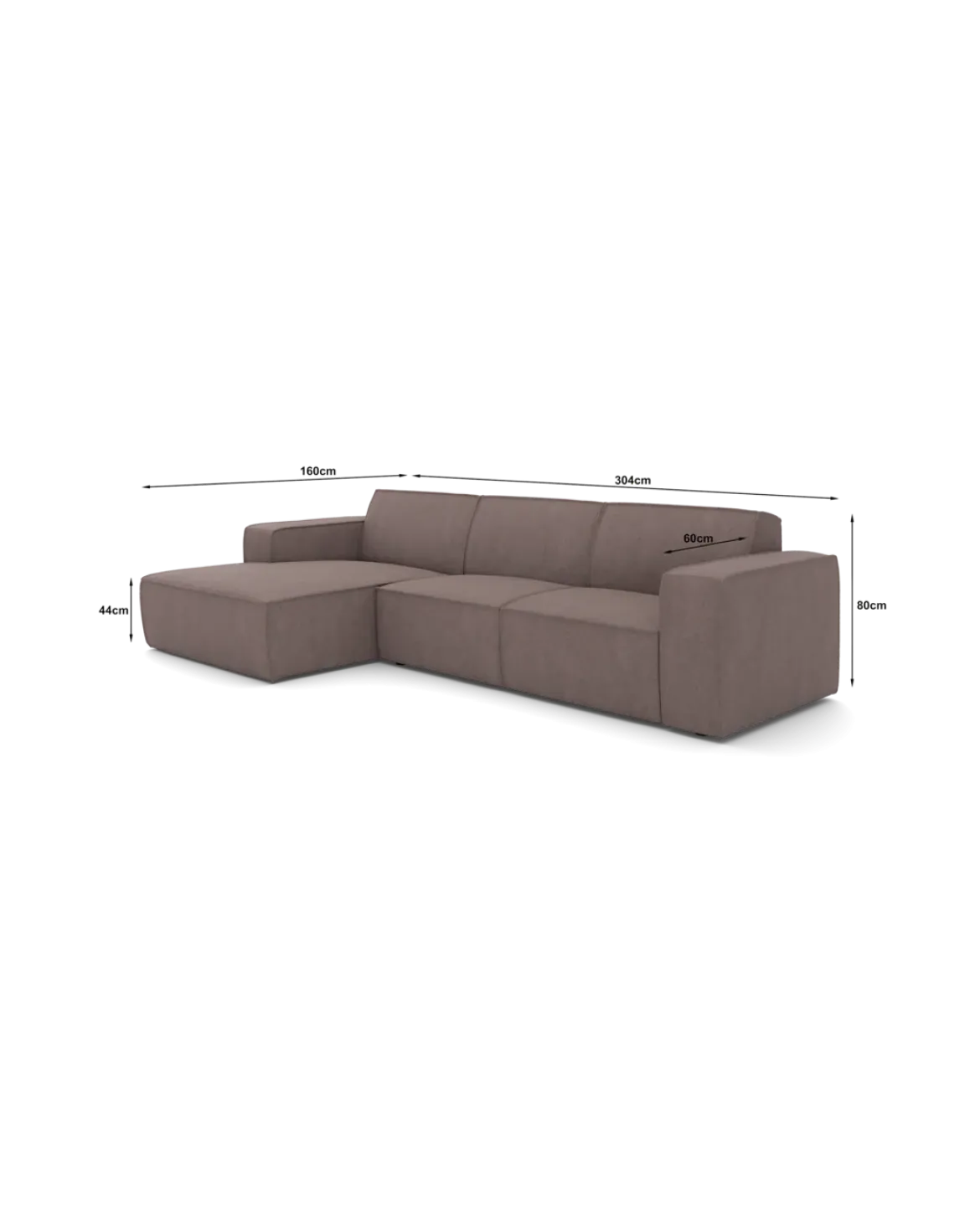 Espada chaiselongsofa XL Venstrevendt