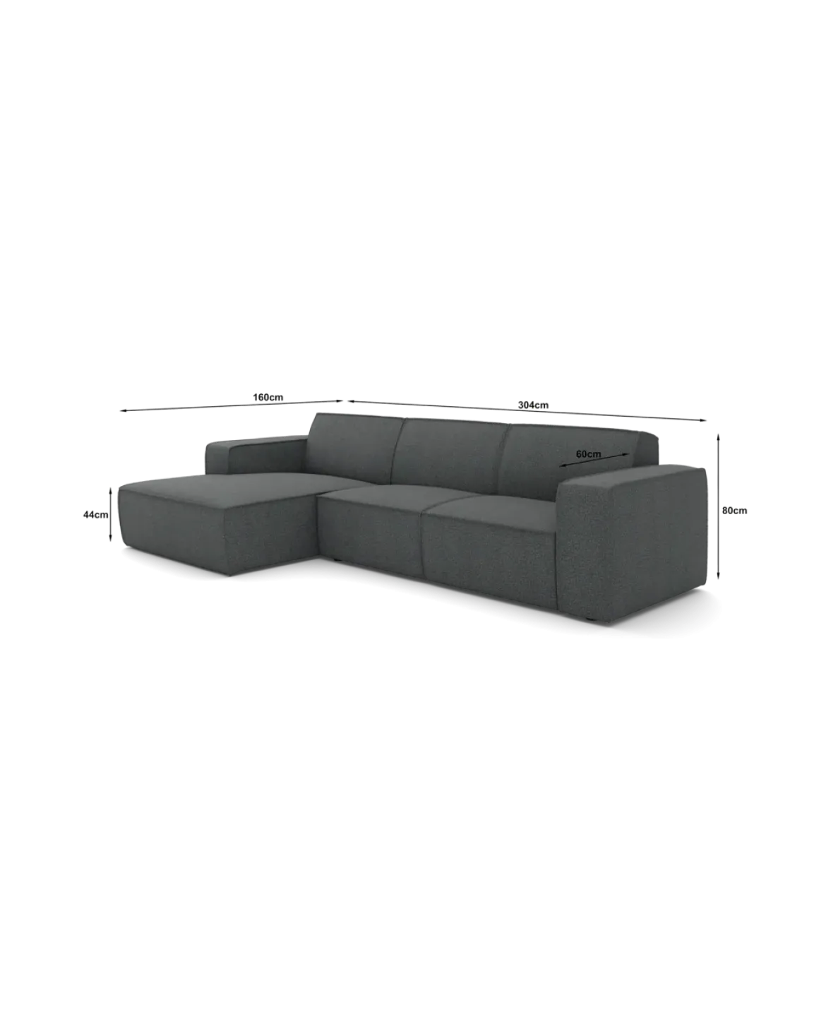 Espada chaiselongsofa XL Venstrevendt