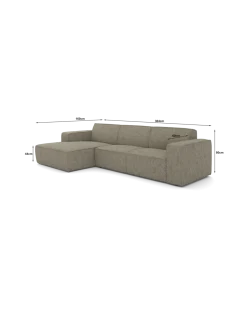 Espada chaiselongsofa XL Venstrevendt
