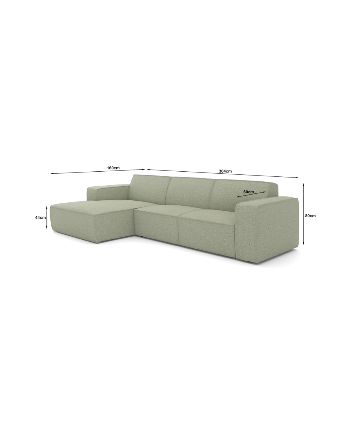 Espada chaiselongsofa XL Venstrevendt